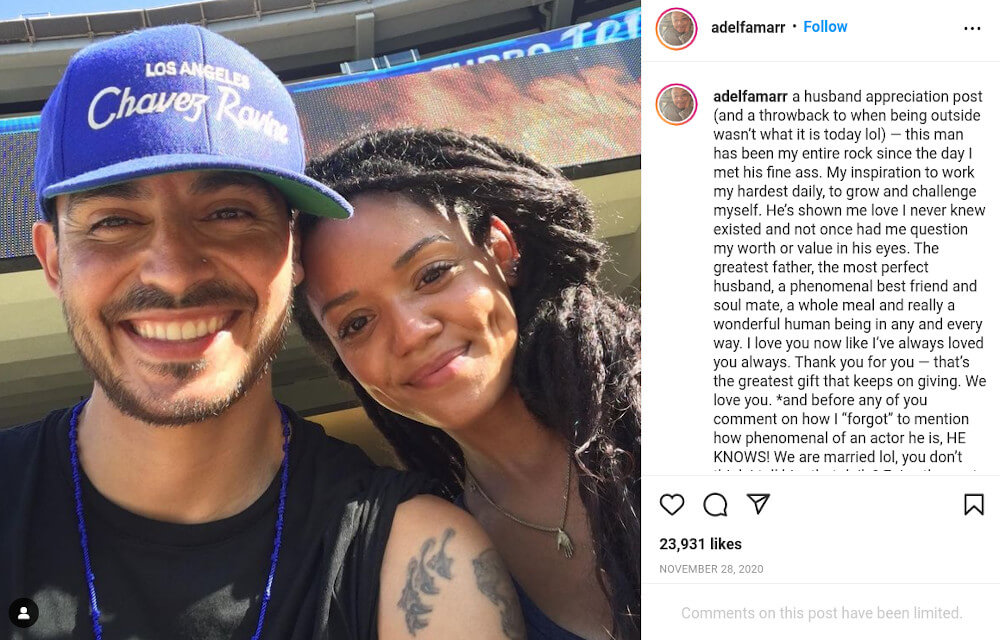 Adelfa Marr and Manny Montana Instagram