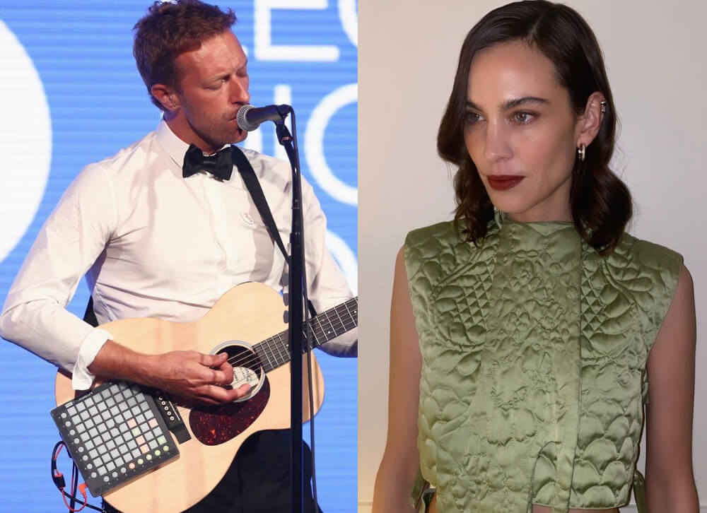 Alexa Chung and Chris Martin