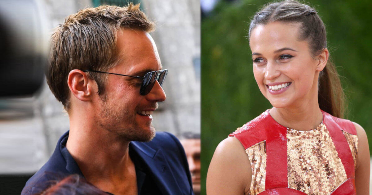 Alexander Skarsgard and his ex girlfriend Alicia Vikander