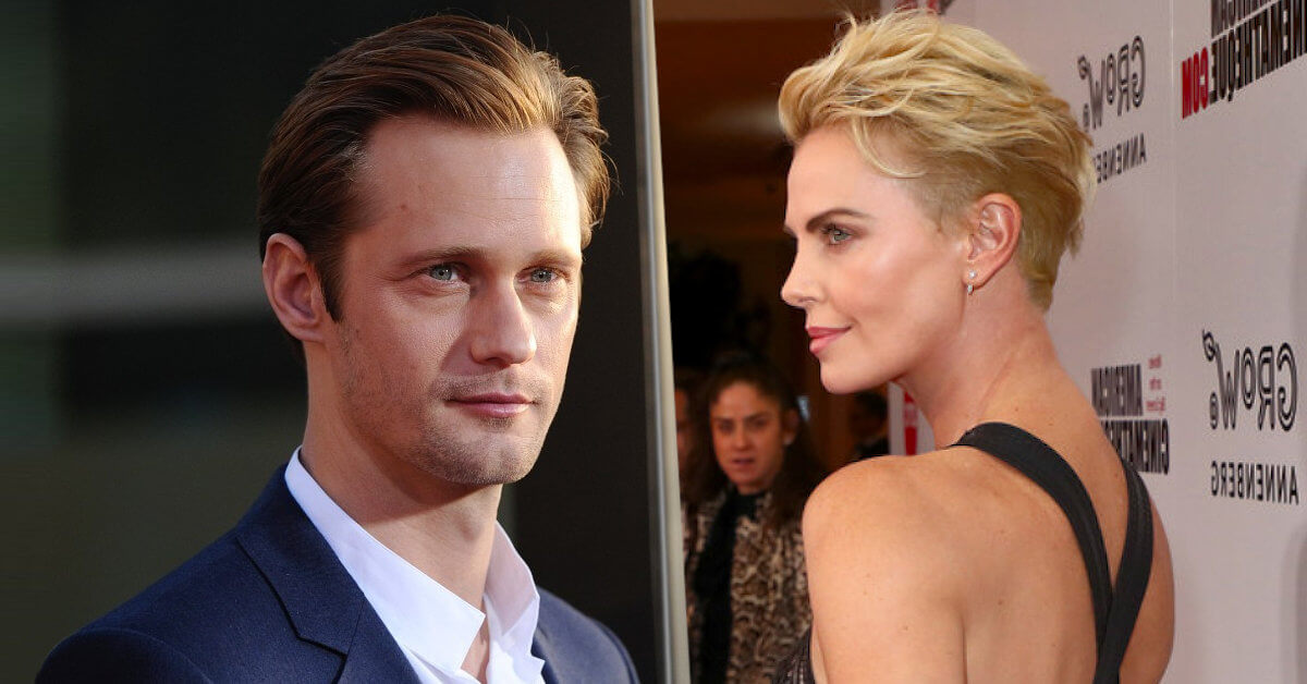 Alexander Skarsgard and ex girlfriend Charlize Theron