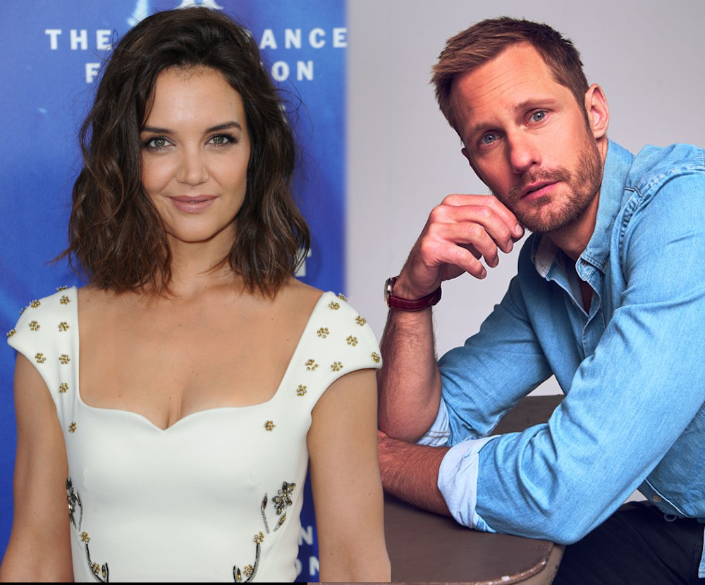 Alexander Skarsgard and ex girlfriend Katie Holmes