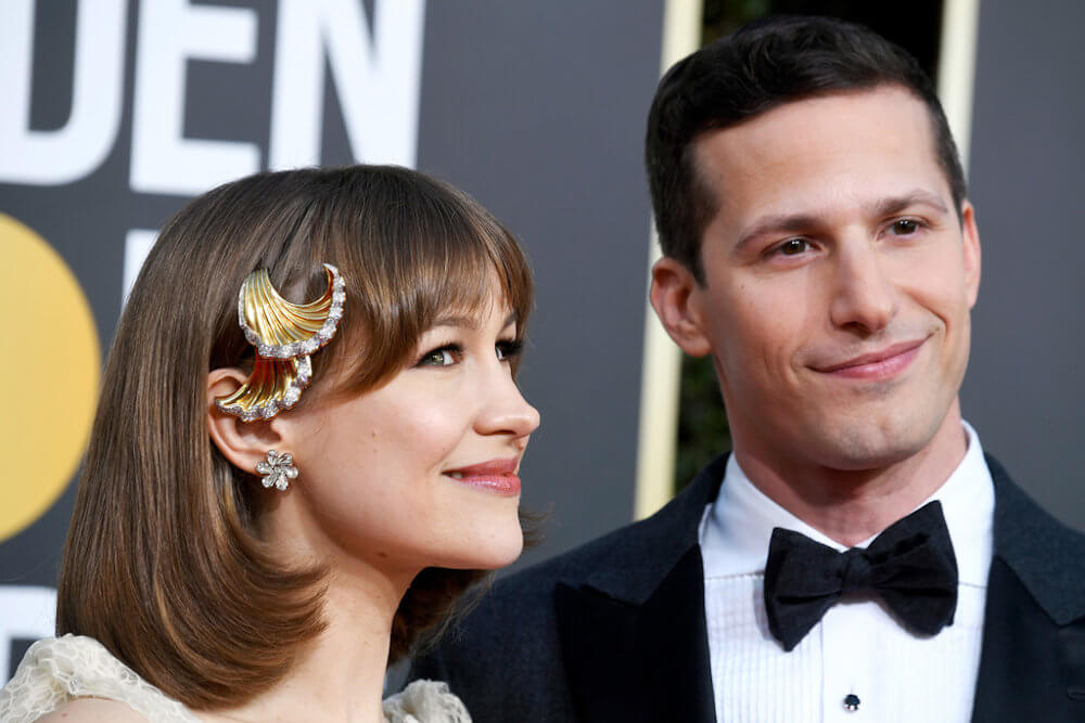 Andy Samberg and his current wife Joanna Newsom