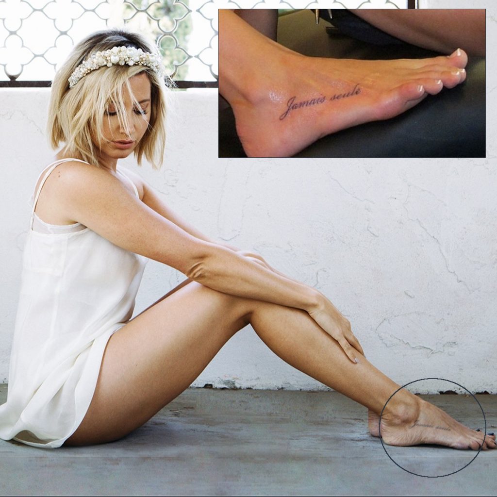 Ashley Tisdale Foot Tattoo