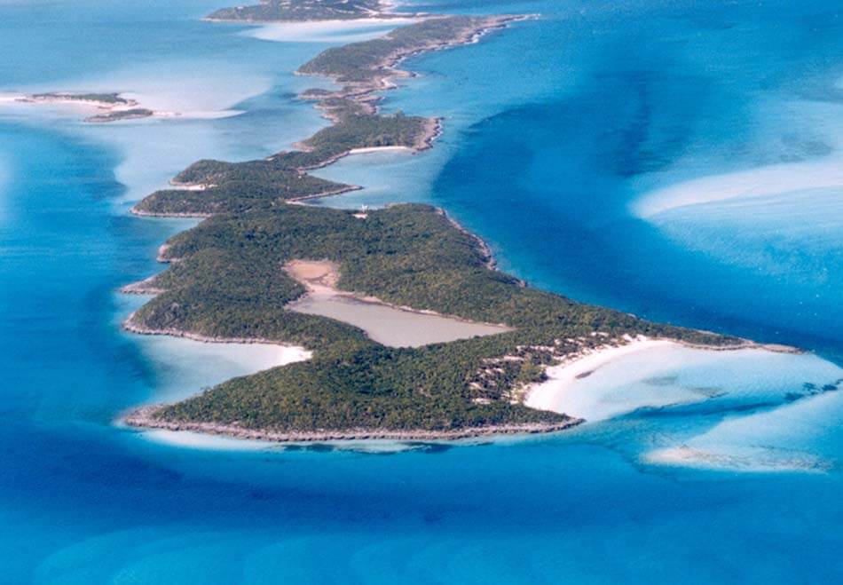 Bahamian private island named Little Halls Pond Cay