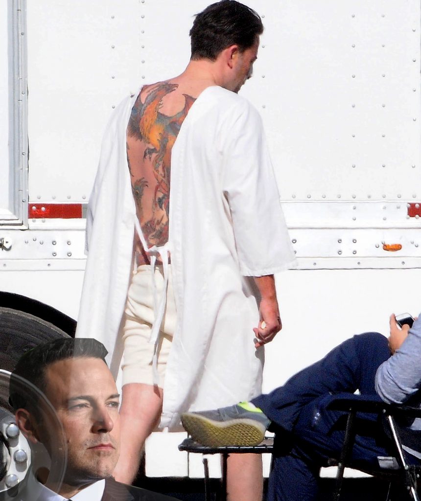 Ben Affleck Back Tattoo