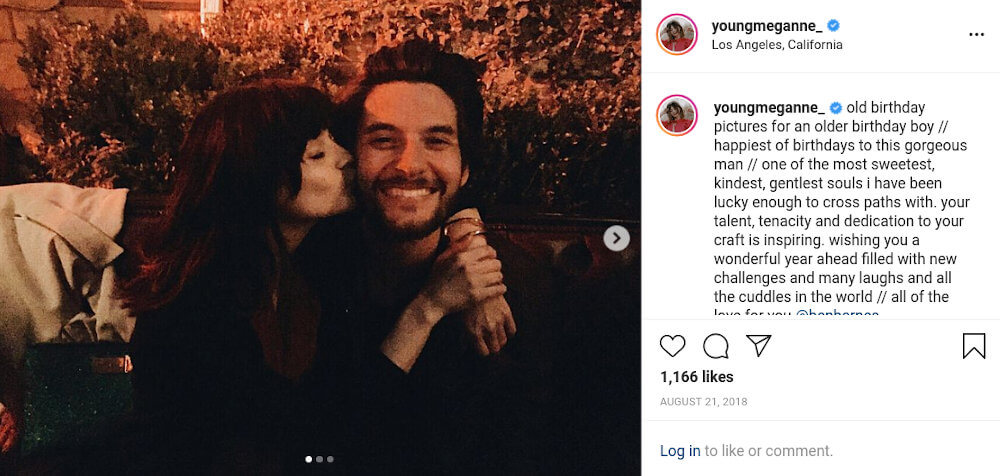 Ben Barnes and Meganne Young Instagram