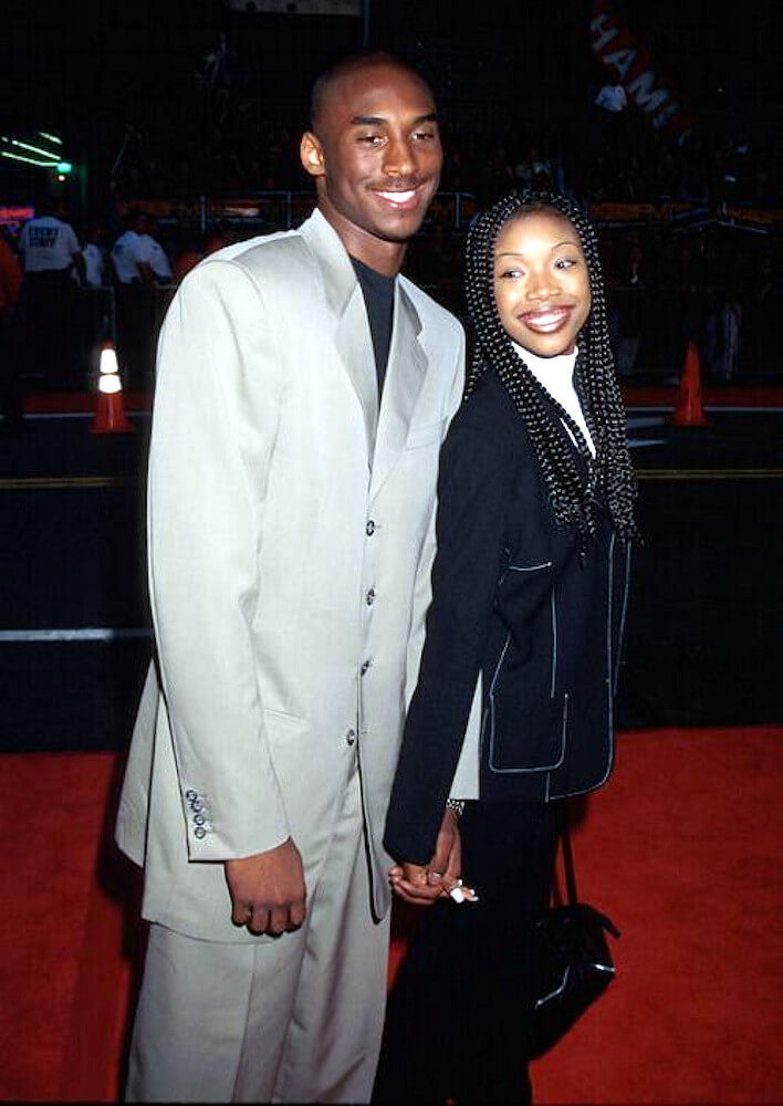 Brandy Norwood with basketball player Kobe Bryant