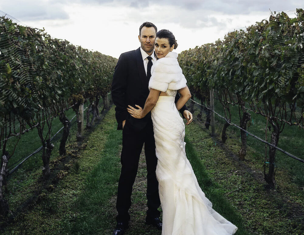 Bridget Moynahan and current husband Andrew Frankel