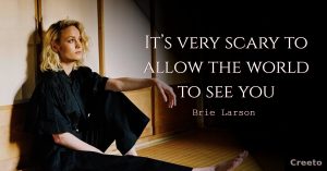 Brie Larson scary quotes