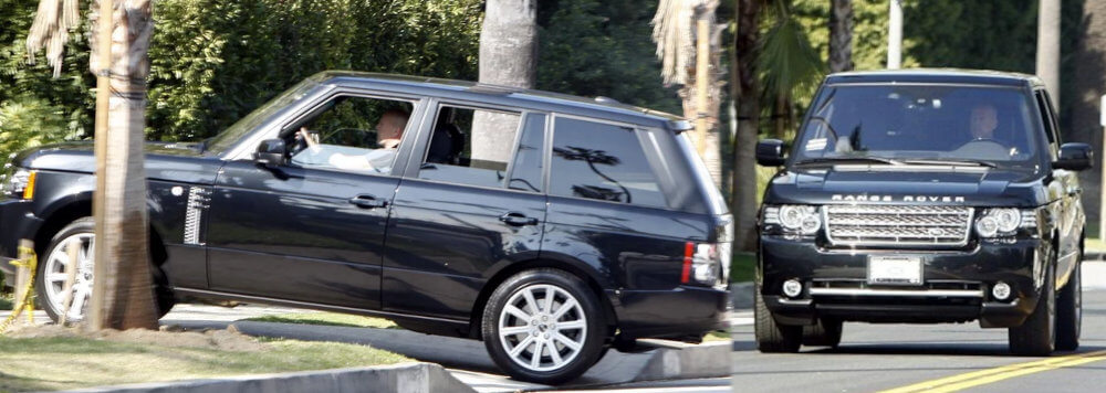 Bruce Willis and his range rover for $90,000