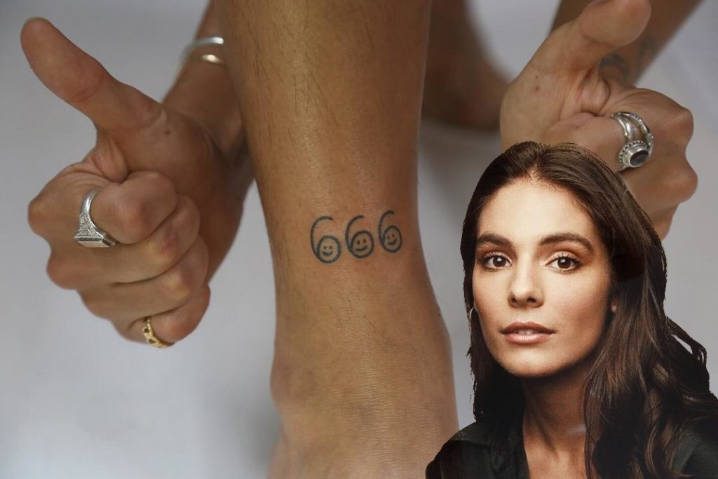 Caitlin Stasey 666 Tattoo