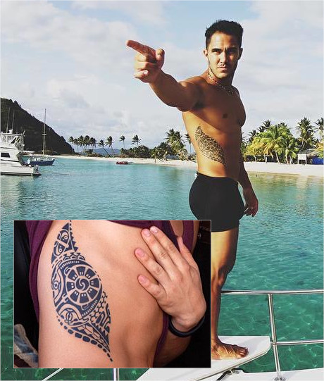 Carlos Pena tribal tattoo