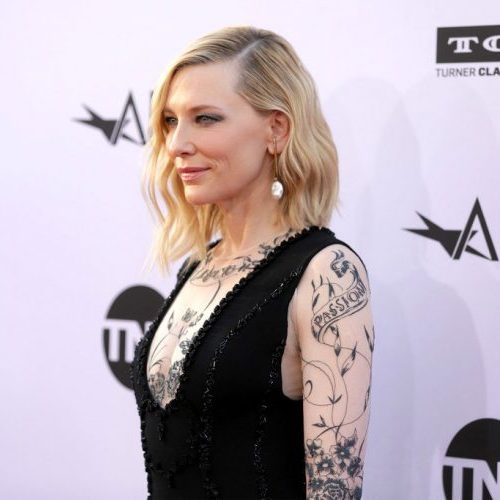 Cate Blanchett fake tattoo