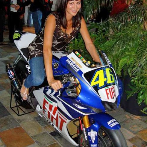 Catherine Bell motorbike