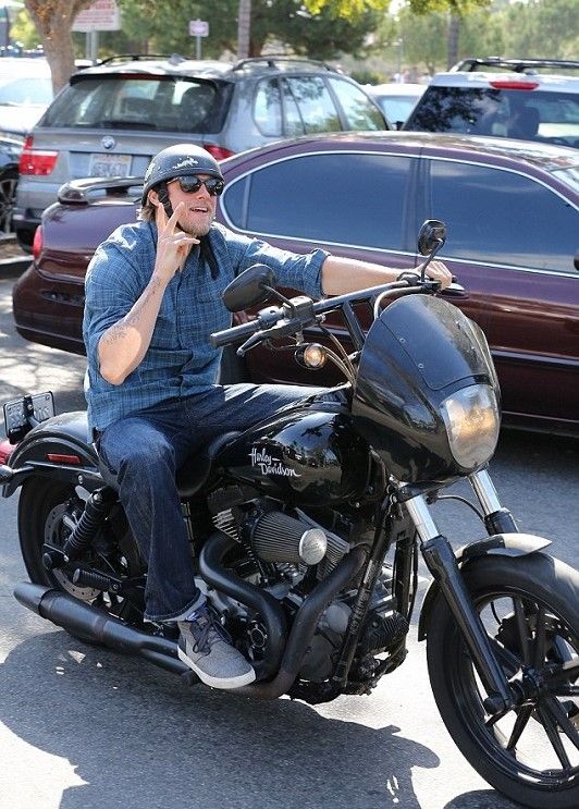 Charlie Hunnam's Harley-Davidson Street Glide motorcycle