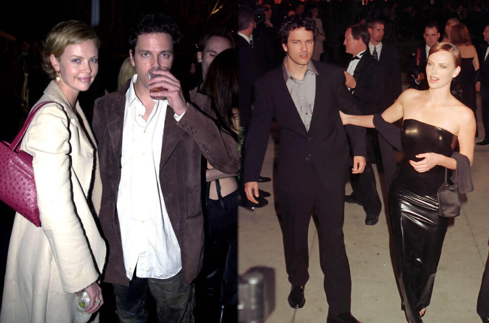 Charlize Theron with her ex bf Stephan Jenkins