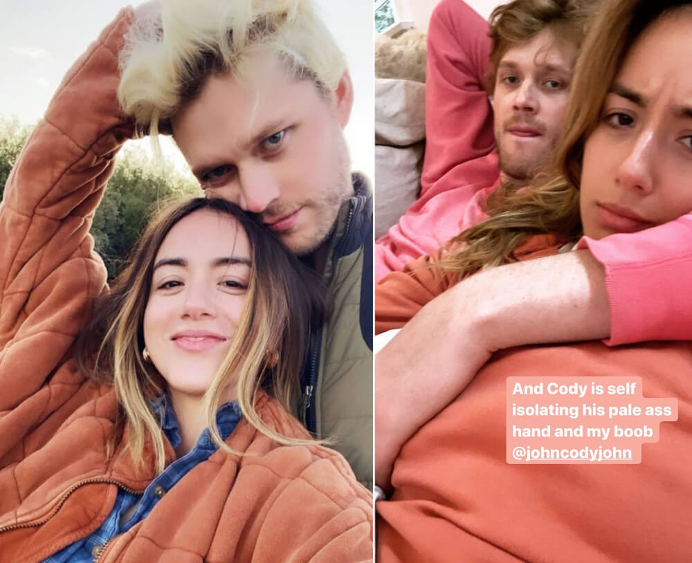 Chloe Bennet and John Cody Instagram photos