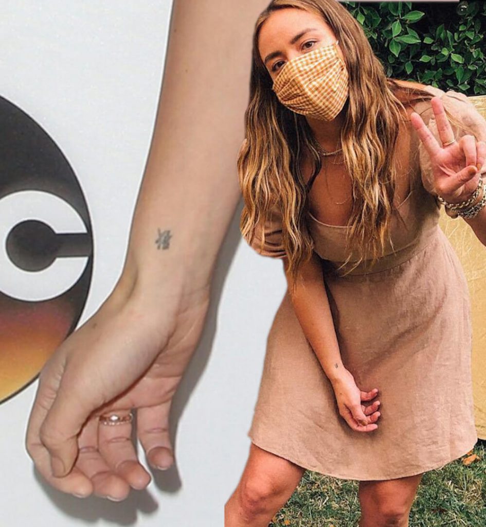 Chloe Bennet chinese symbol tattoo