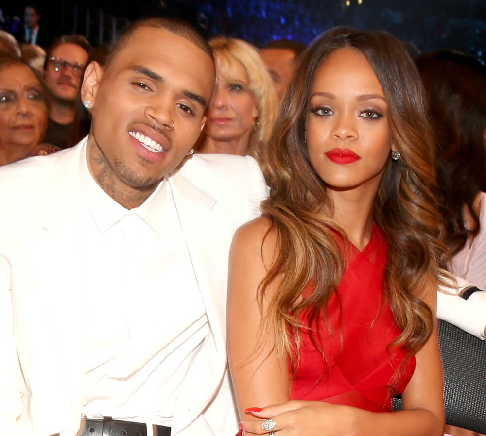 Chris Brown and Rihanna at GRAMMY Awards