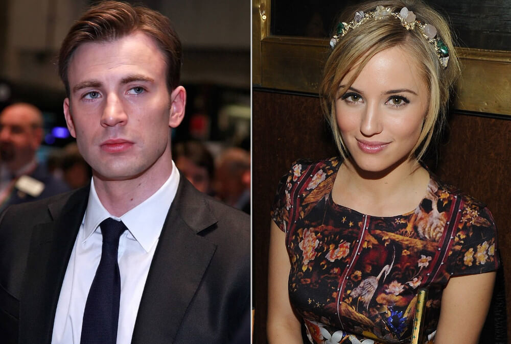 Chris Evans and ex girlfriend Dianna Agron