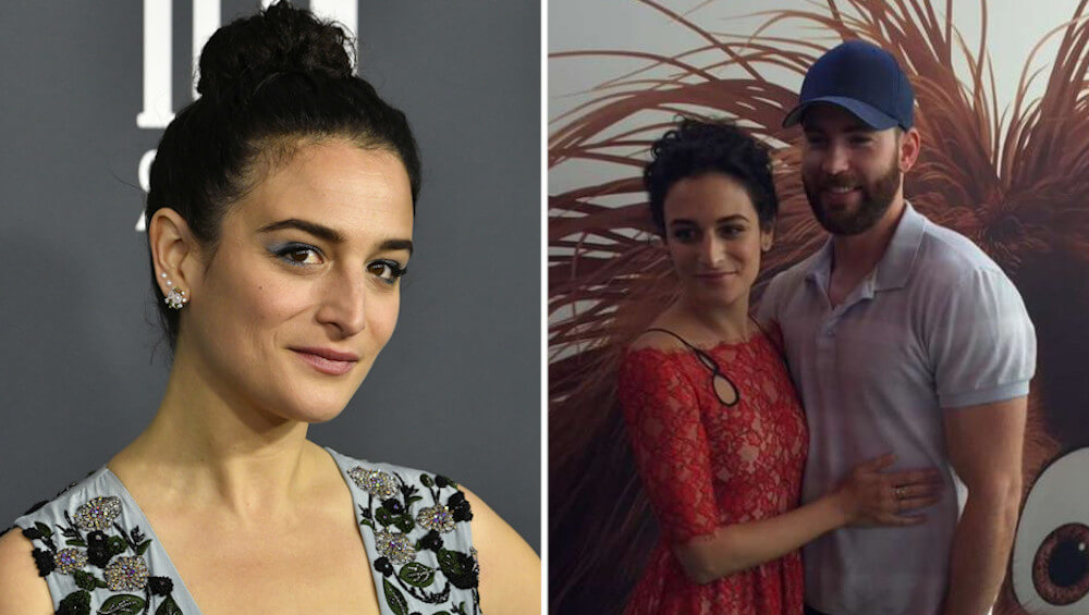 Chris Evans and his girlfriend Jenny Slate