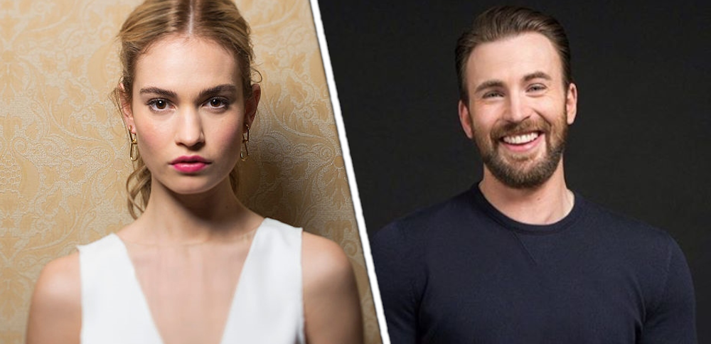 Chris Evans relationship with Lily James