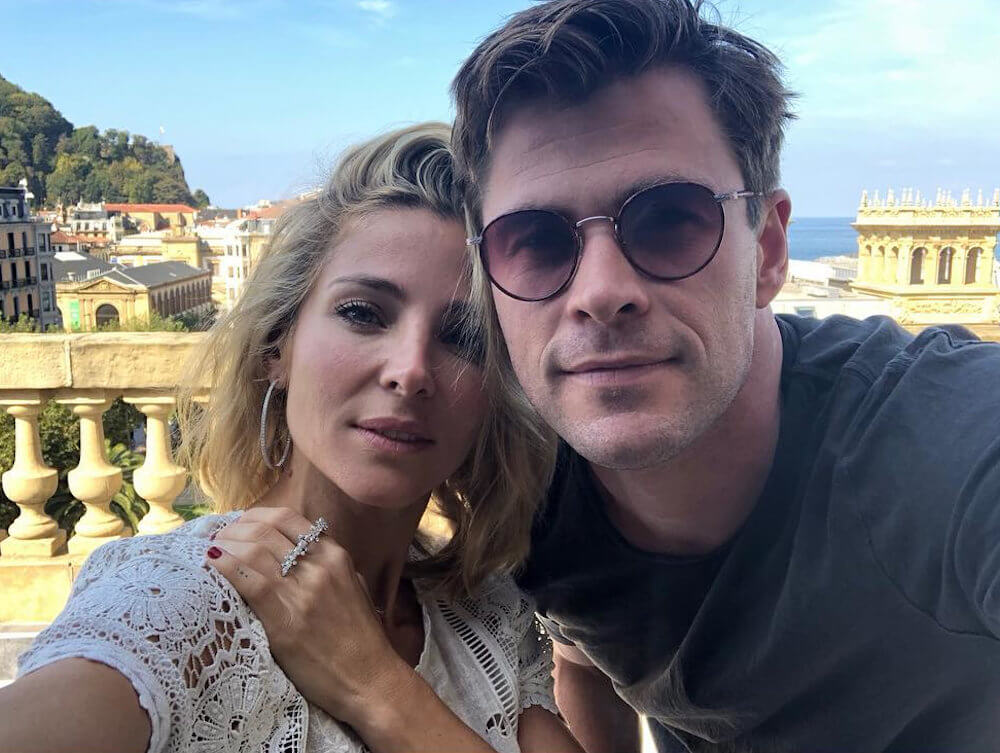 Chris Hemsworth with his wife Elsa Pataky Instagram