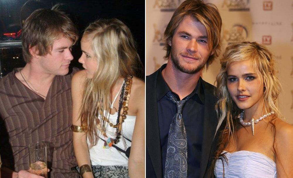 Chris Hemsworth and ex girlfriend Isabel Lucas