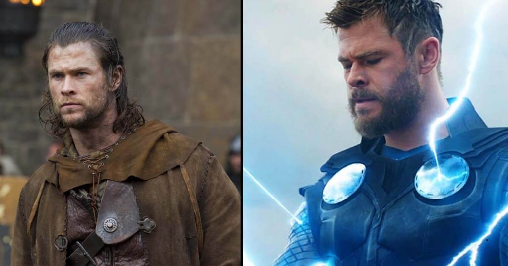 Chris Hemsworth’s in Snow White (2012) & Avengers: Infinity War (2018)