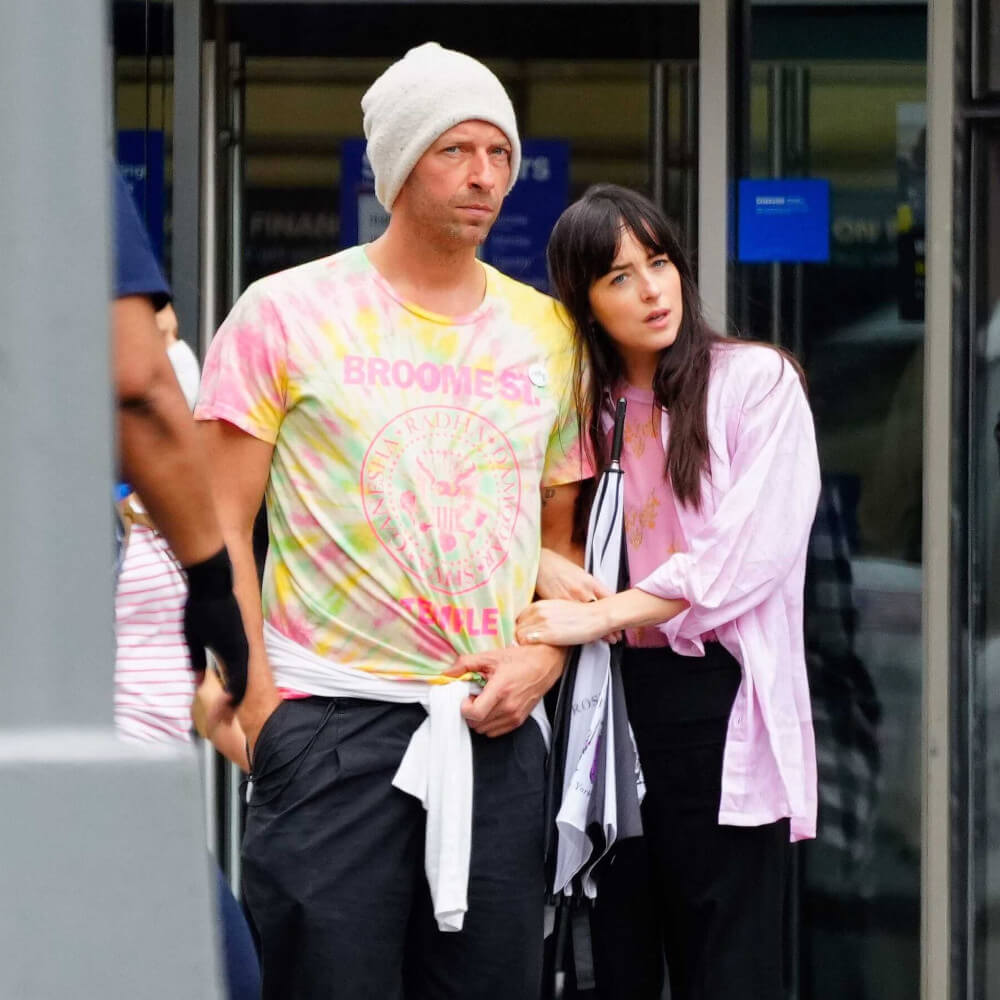 Chris Martin and Dakota Johnson in NYC date