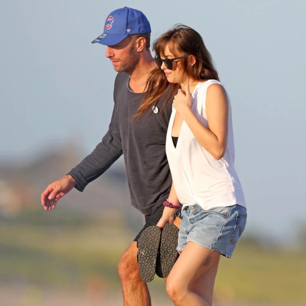 Chris Martin and current girlfriend Dakota Johnson