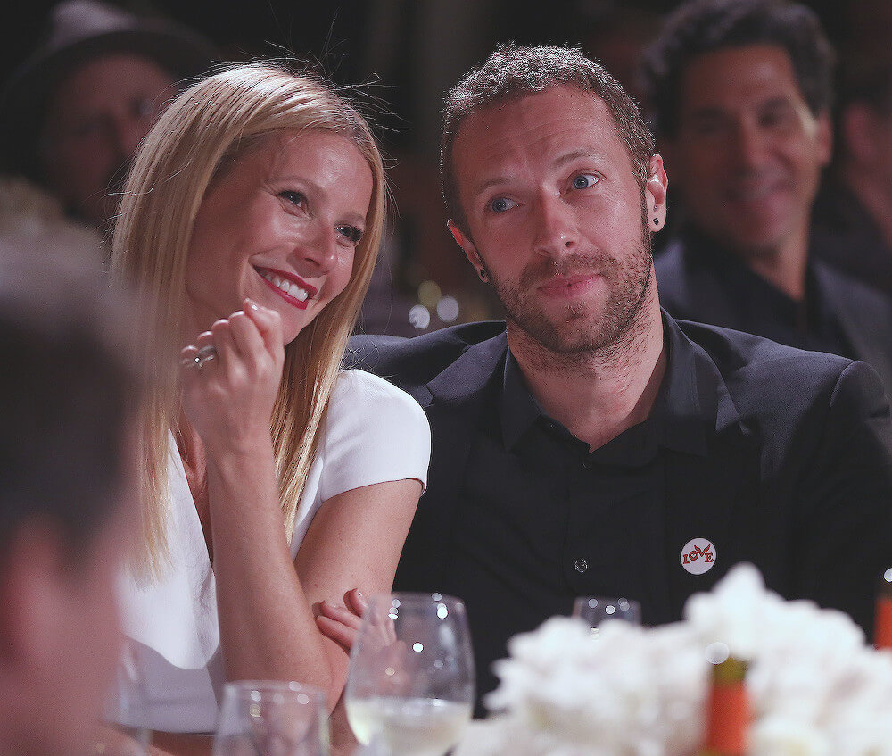Chris Martin with his ex wife Gwyneth Paltrow