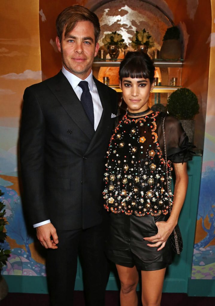 Chris Pine with Sofia Boutella