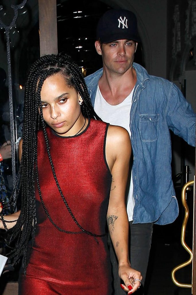 Chris Pine and ex Zoë Kravitz