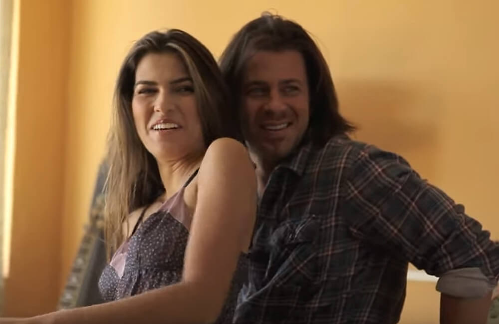 Christian Kane and Sofia Pernas filming music clip