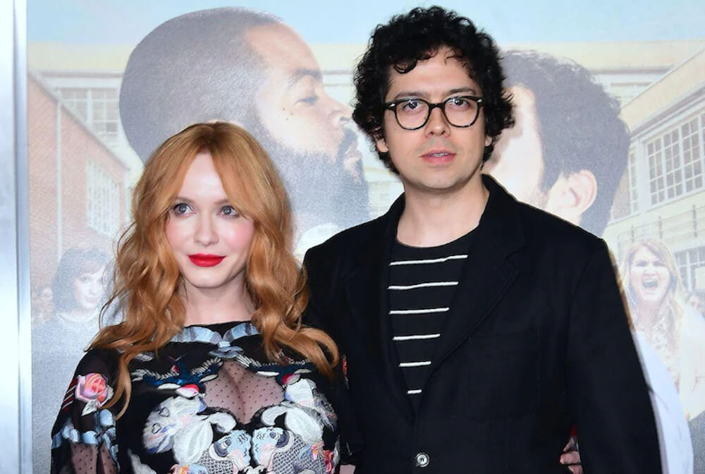 Christina Hendricks and husband Geoffrey Arend