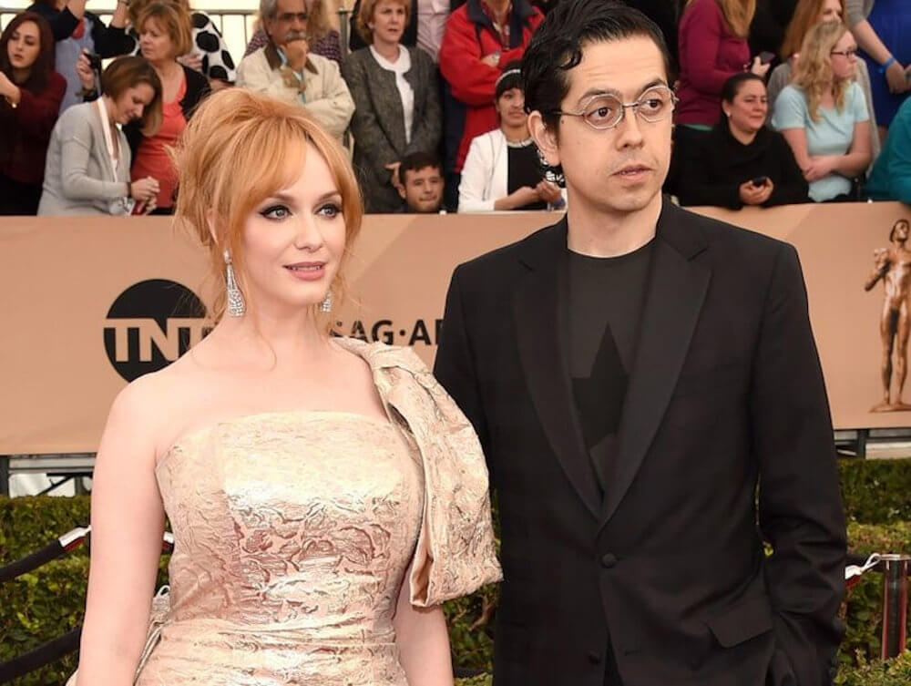 Christina Hendricks and ex husband Geoffrey Arend