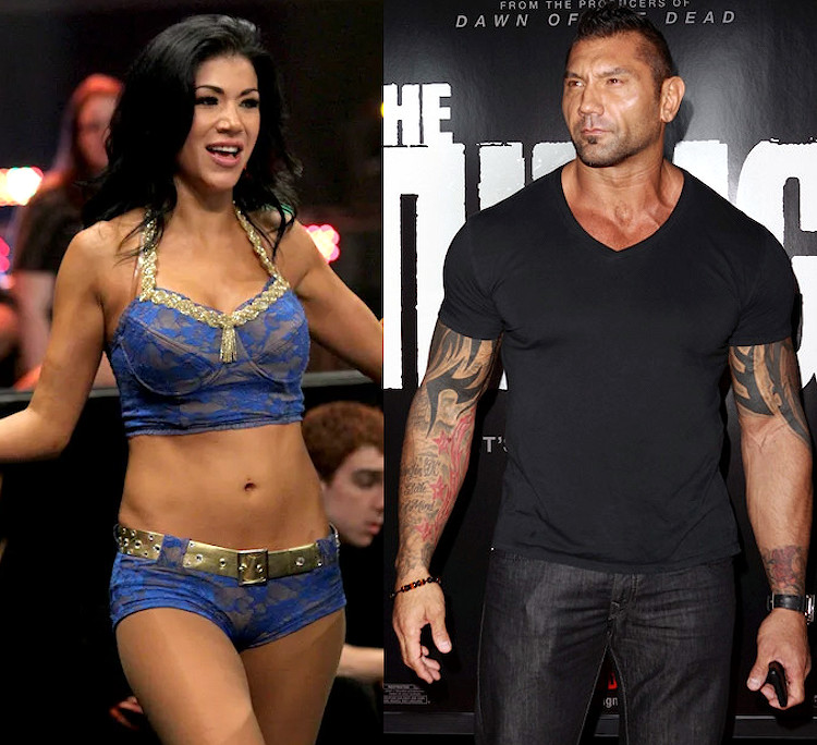 Dave Bautista and WWE Rosa Mendes