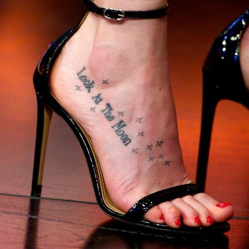 Dakota Johnson foot tattoo