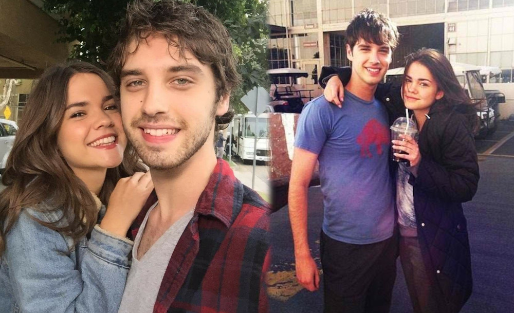 David Lambert with girlfriend Maia Mitchell