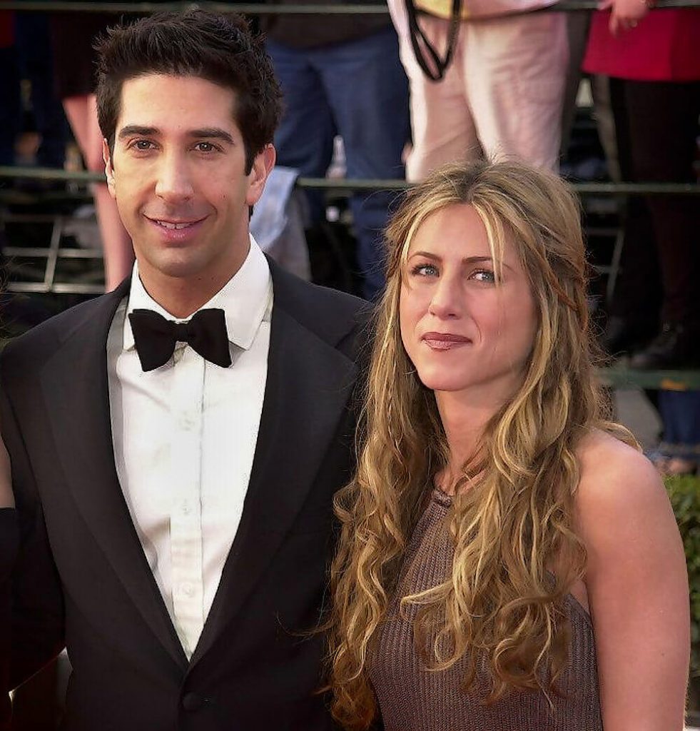 David Schwimmer and Friends co-star Jennifer Aniston