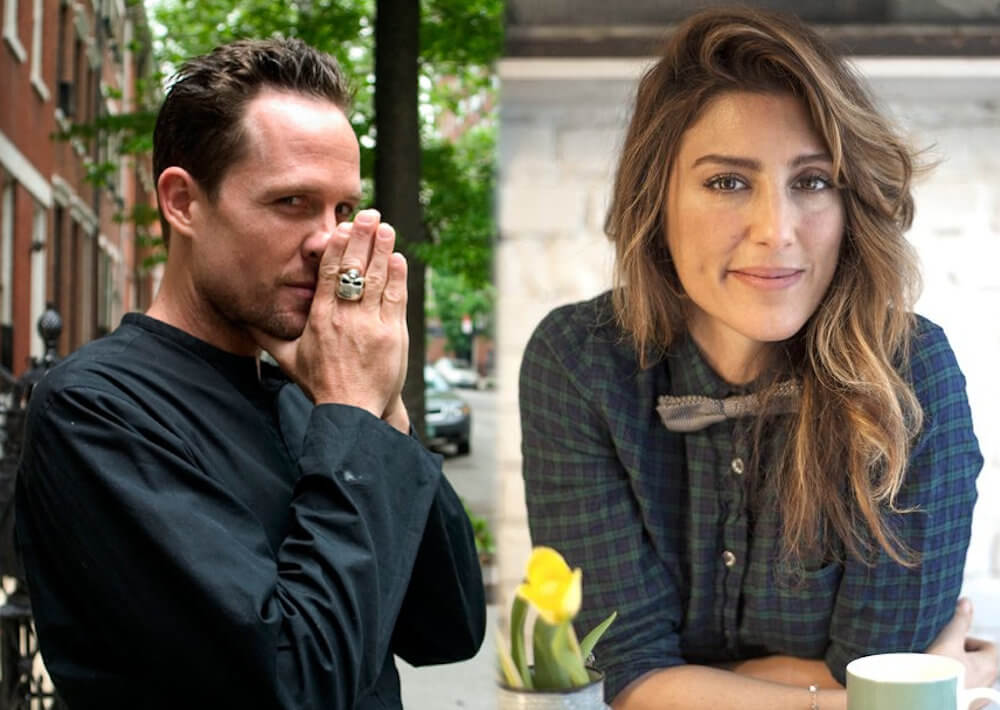 Dean Winters and ex girlfriend Jennifer Esposito