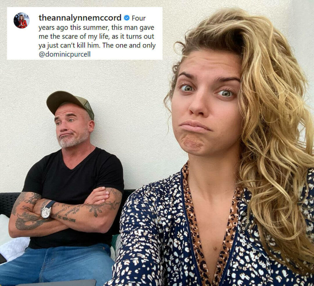 Dominic Purcell with AnnaLynne McCord