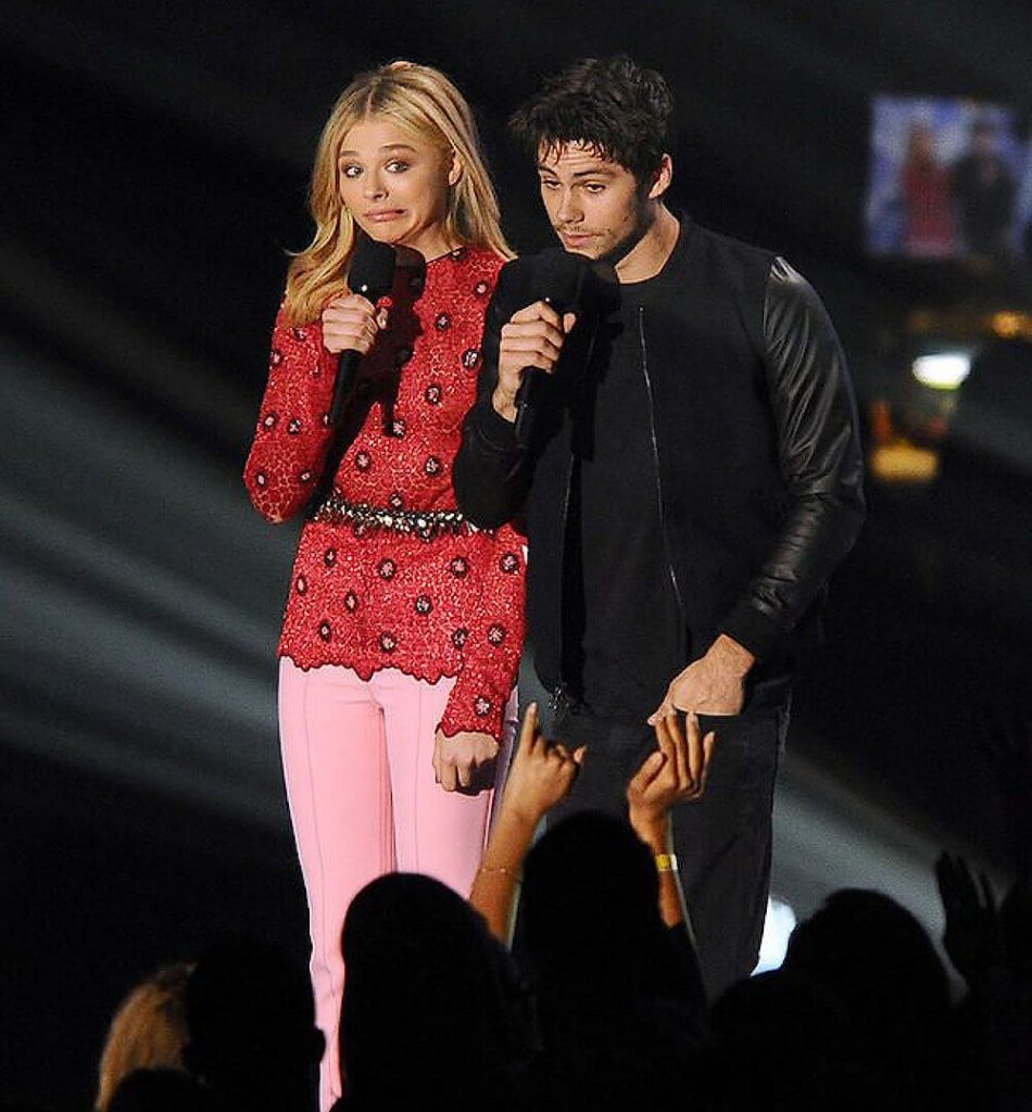 Dylan O'Brien with rumored girlfriend Chloe Grace Moretz