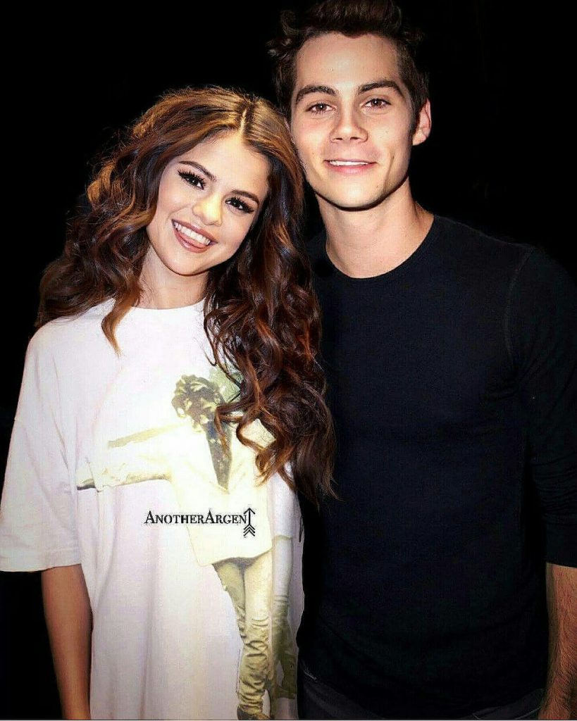 Dylan O'Brien with Selena Gomez
