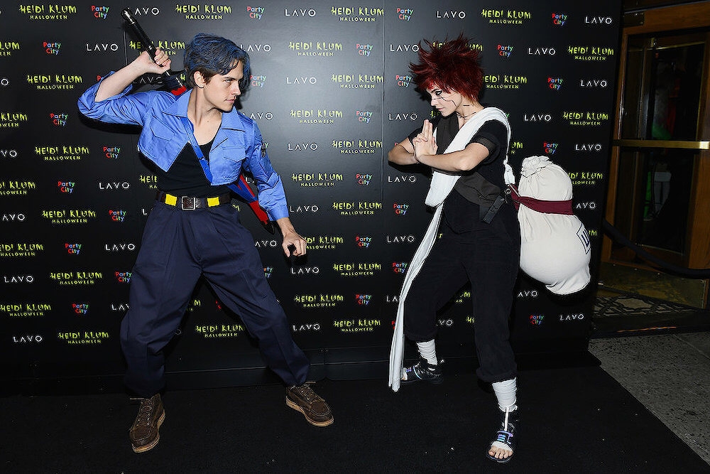 Dylan Sprouse and Barbara Palvin Dragon Ball Z Cosplay