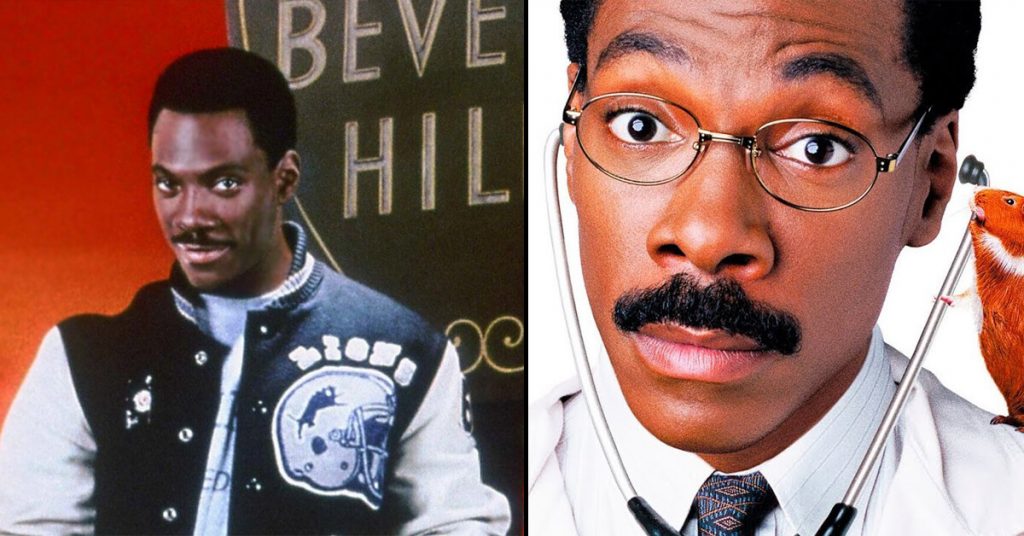 Eddie Murphy in Beverly Hills Cop (1984) & Doctor Dolittle (1998)