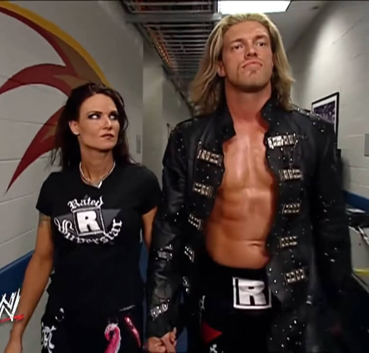 Adam Copeland (Edge) and Amy Dumas (Lita)