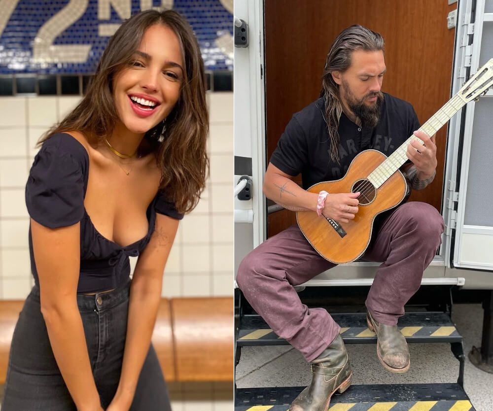 Eiza Gonzalez and her current boyfriend Jason Momoa