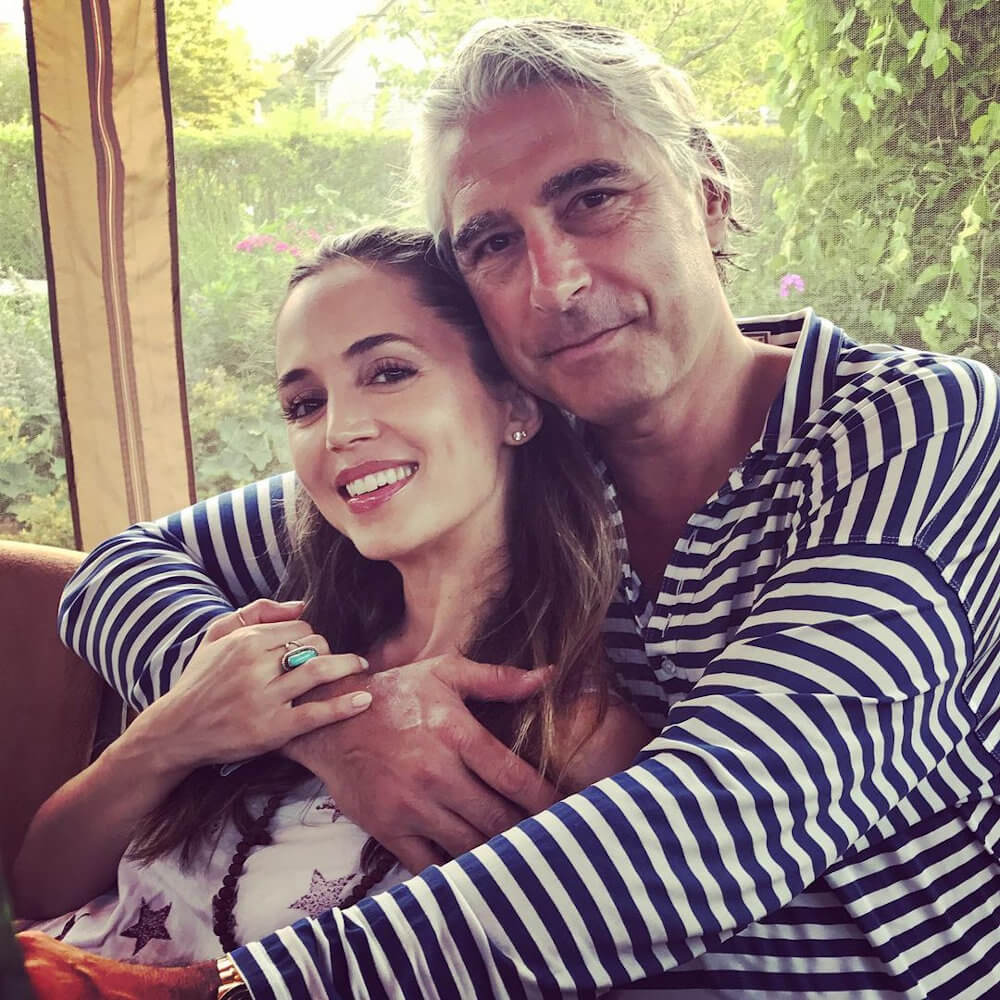 Eliza Dushku with current husband Peter Palandjian